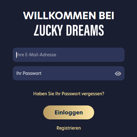 Lucky Dreams Casino Login, Infos zum Registrieren & Konto löschen