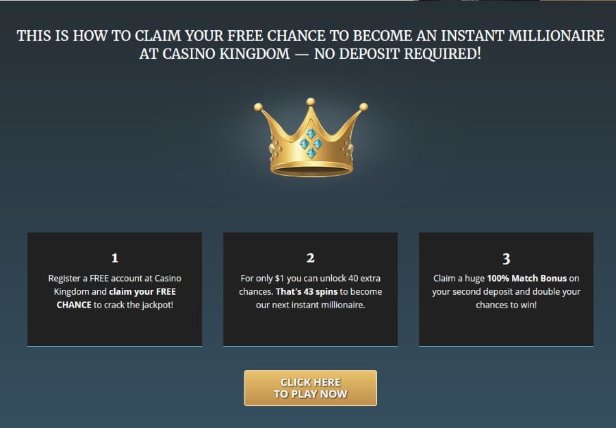 Casino Kingdom Review ᐈ Free Chance Become A Millionaire