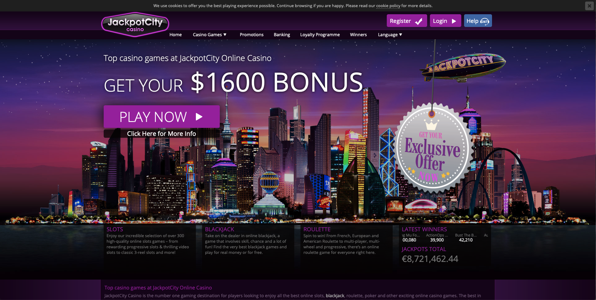 Jackpot City Casino Review 2018 | Games | Bonuses | Play Now