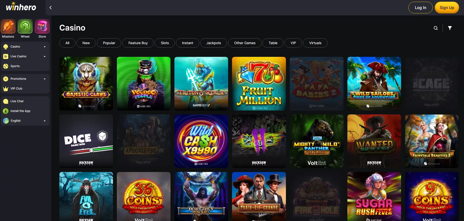 Winhero Casino Review 2026 - Free Spins, Bonus Codes & More